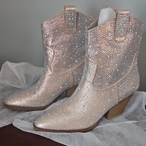 Women's Glittering Ankle Boots